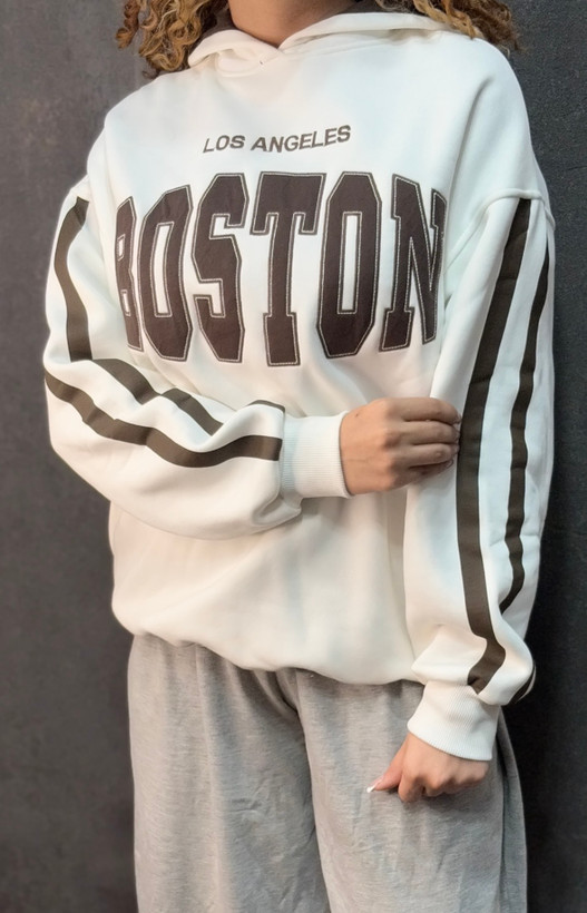 هودی زنانه BOSTON داخل کرکی