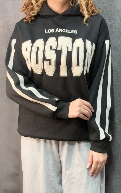 هودی زنانه BOSTON داخل کرکی