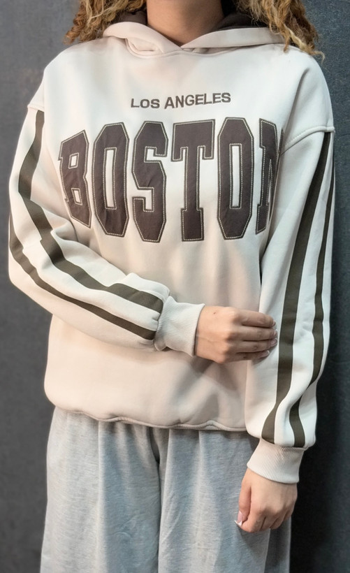 هودی زنانه BOSTON داخل کرکی